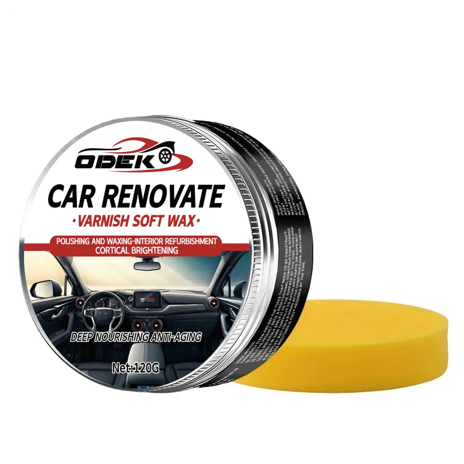 Car Interior Plastic Polish & Dashboard Restoration Wax