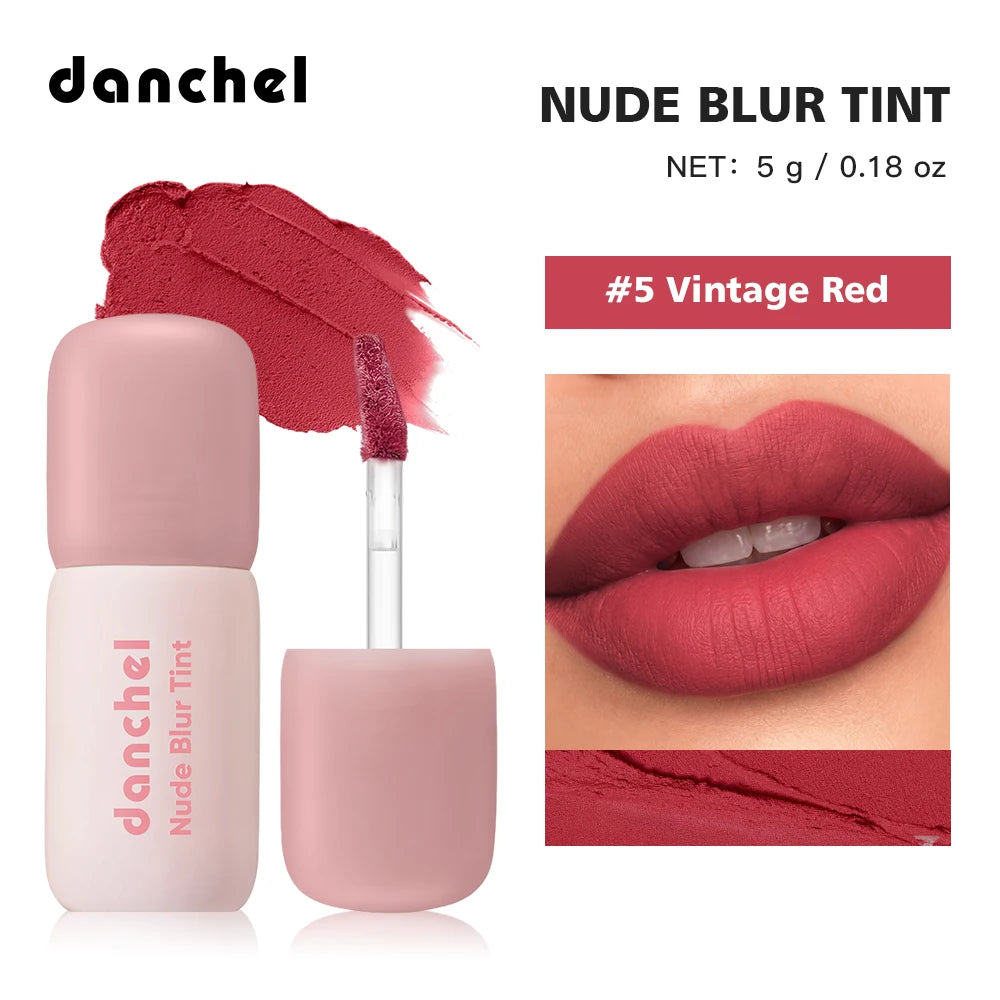 Soft Matte Lip Tint Long Lasting Lightweight Non-sticky Smooth Velvet Lip Gloss 2 In 1 Natural Lip & Cheek Blush Cream Daily Bea Oasis Select Color 5