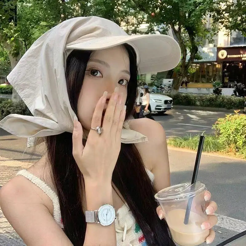 Unisex Outdoor Visor Hat with Adjustable Bandana Headscarf