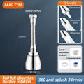 Stainless Steel 304 High-Pressure Kitchen Faucet 3 Water Spray Modes Flexible 360° Swivel Simple Installation Secure And Durable Oasis Select Long Silver