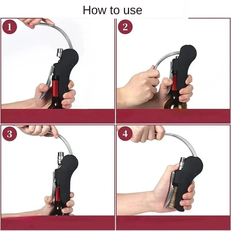 CHANSUNRUN Wine Opener Corkscrew Set – Lever & Foil Cutter Wine Opener Set Oasis Select