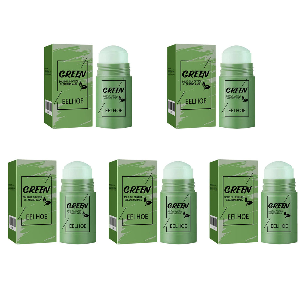 Eelhoe Green Tea Solid Face Mask – Pore & Acne Control 40g Clay Face Mask Stick Oasis Select 5 x 40g Boxed