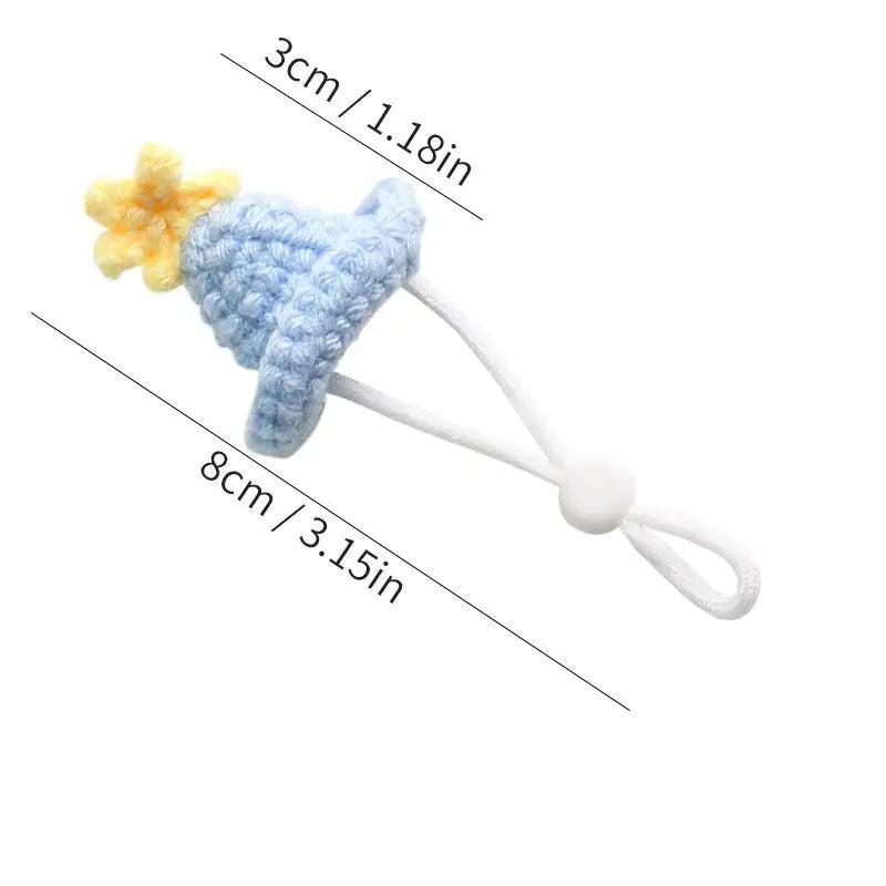 Handmade Knitted Hat for Hamster, Parrot & Small Pets