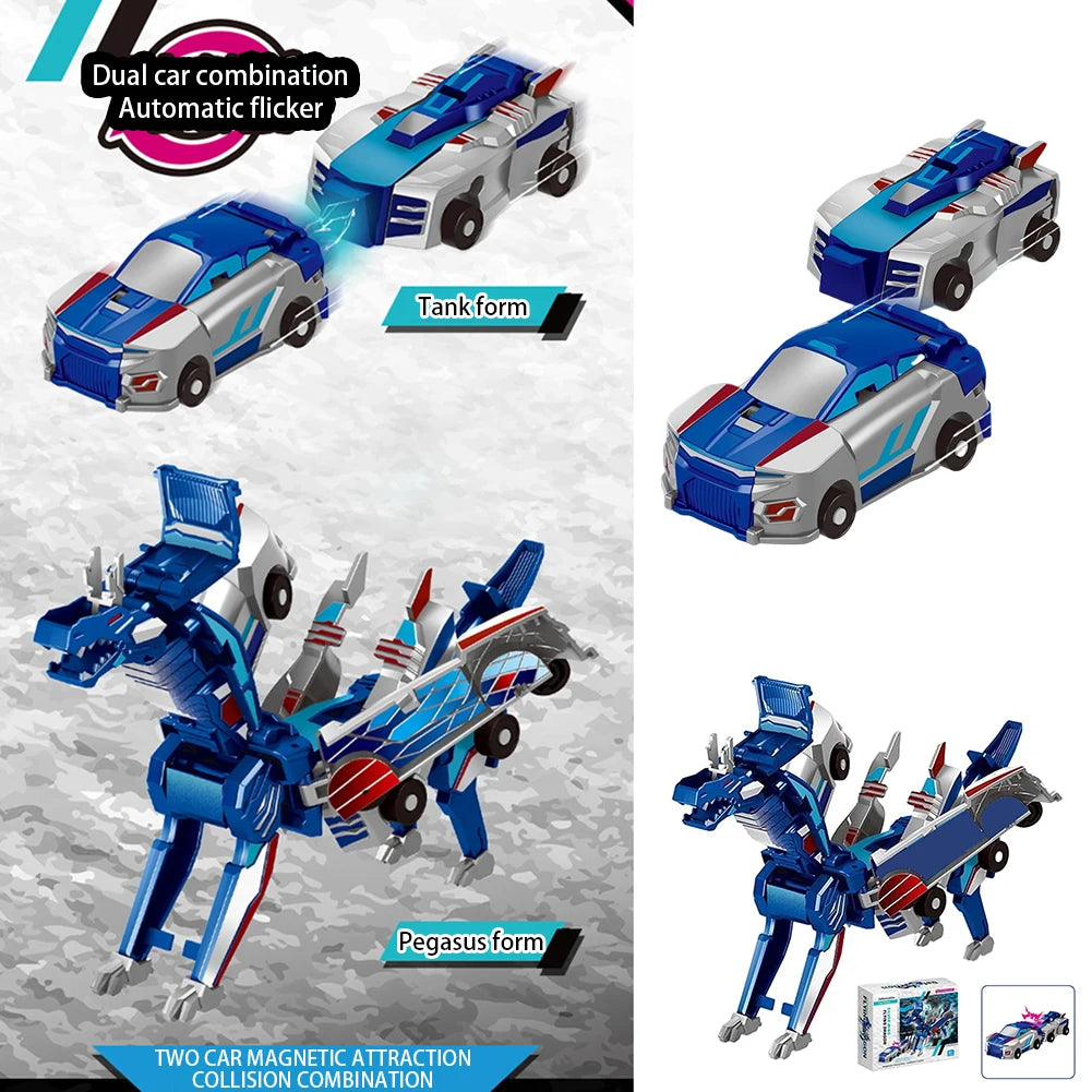 Unicorn Transformer 2-in-1 Magnetic Transforming Car Toy for Kids