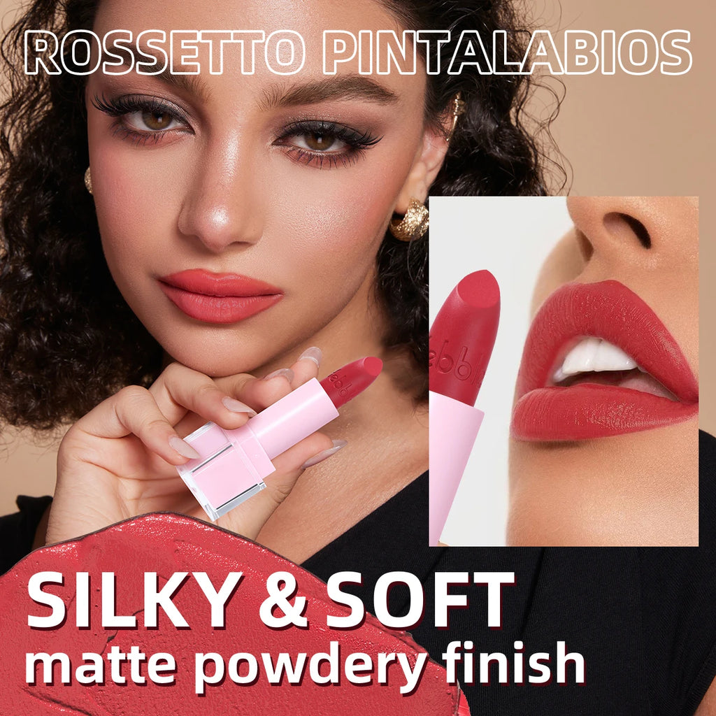 USHAS Matte Lipstick – Velvet Red Long-Lasting Lip Glaze