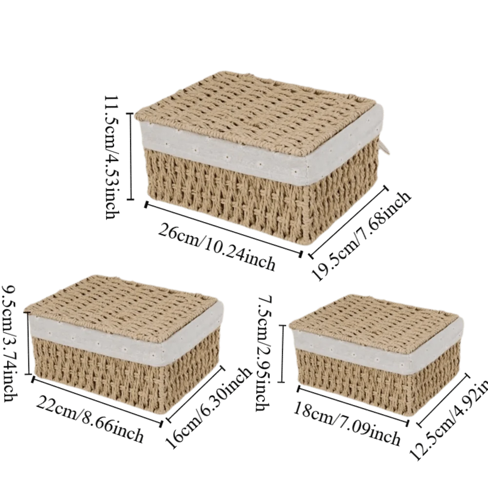 Rustic Hand Woven Wicker Storage Baskets Bohemia Hollow Out Laundry Hamper Household Portable Storage Basket Kitchen Supplies Oasis Select