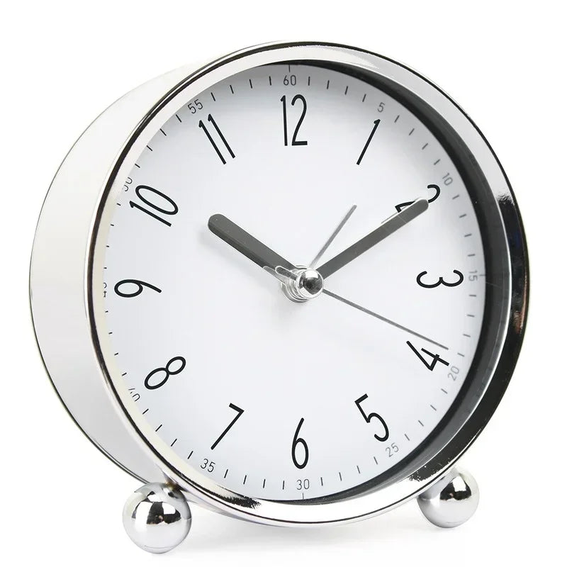 4-inch Metal Bedside Silent Alarm Clock Creative Fashion Simple Digital Alarm Clock Oasis Select