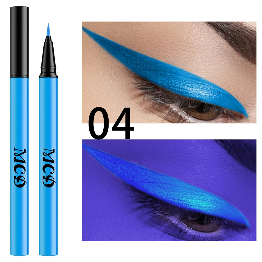 UV Neon Eyeliner Pen – Waterproof Fluorescent Liquid Eye Liner