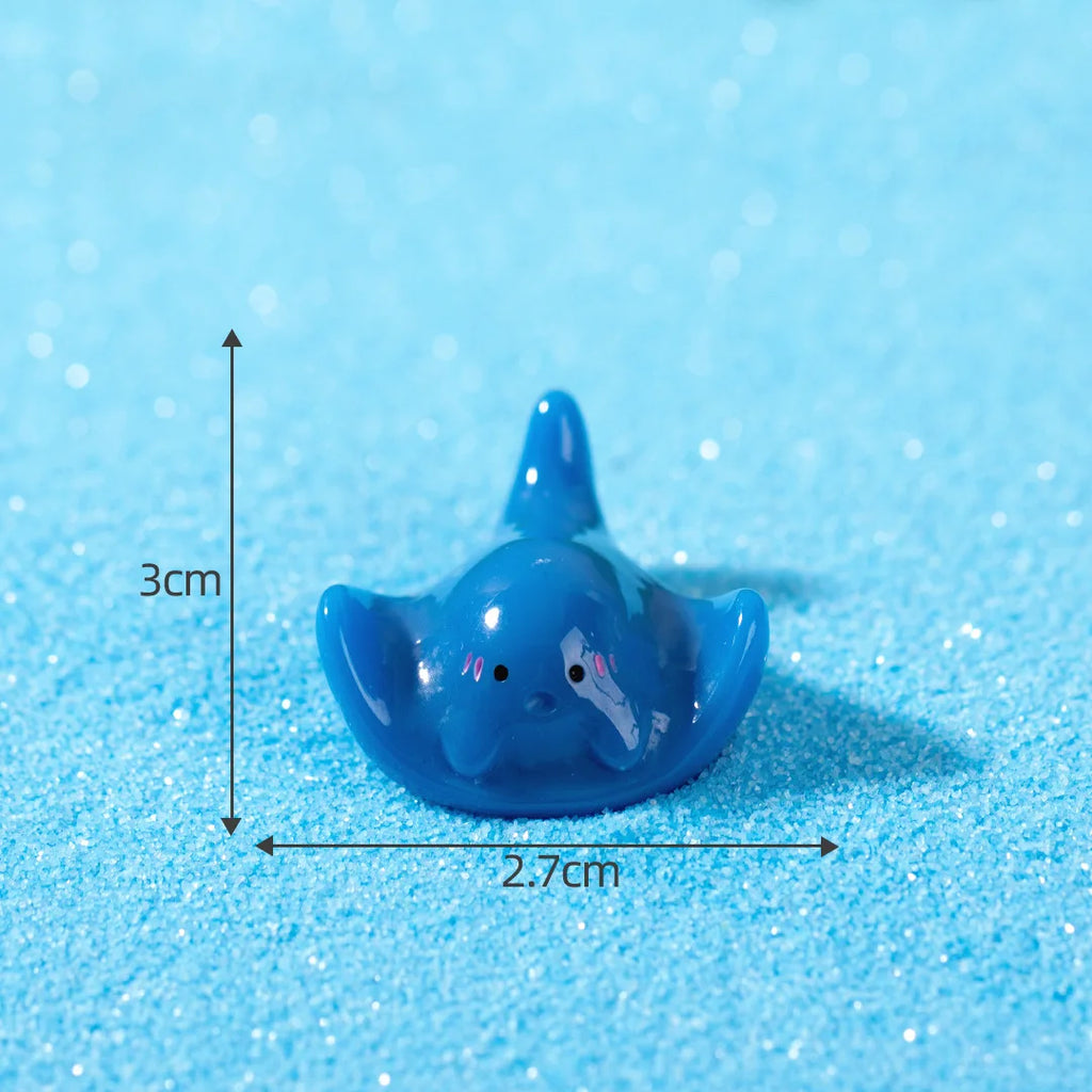 Mini Ocean Resin Animals Tiny Sea Animals Figurines Marine Miniature Animals Aquarium Ornaments Home Decorations Oasis Select Style 19