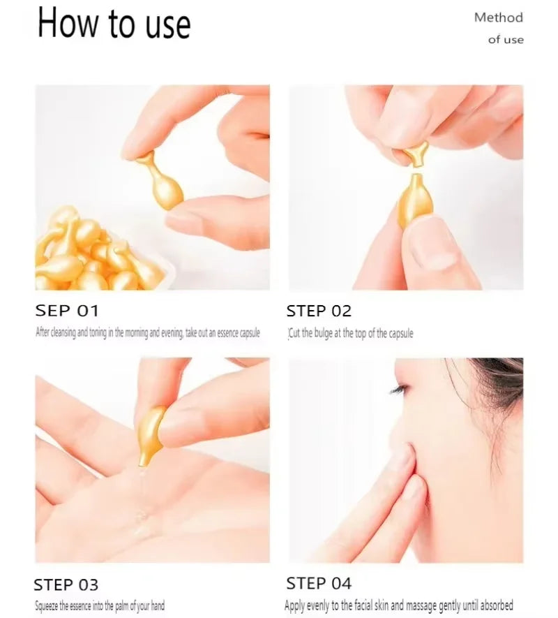 20-Pack Hyaluronic Acid Capsule Serum – Anti-Aging & Brightening Face Serum Capsules Oasis Select