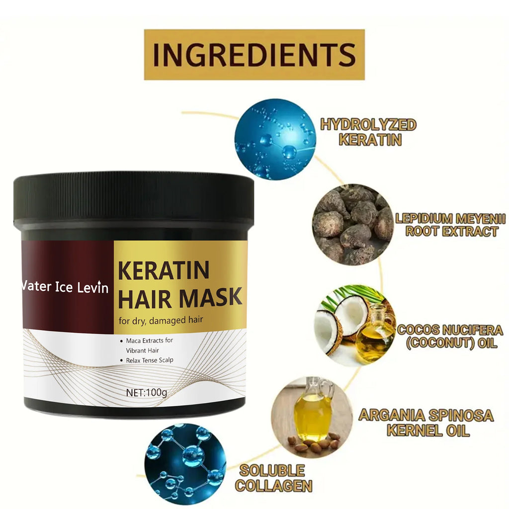 Keratin Hair Mask – Repair Frizzy & Damaged Hair | 100g Keratin Hair Mask Oasis Select
