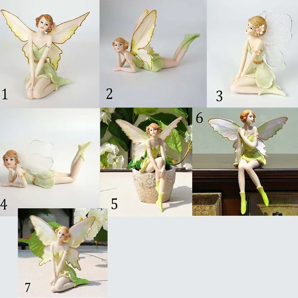 Resin Flower Fairy Angel Figurine | Handmade Home & Garden Decor