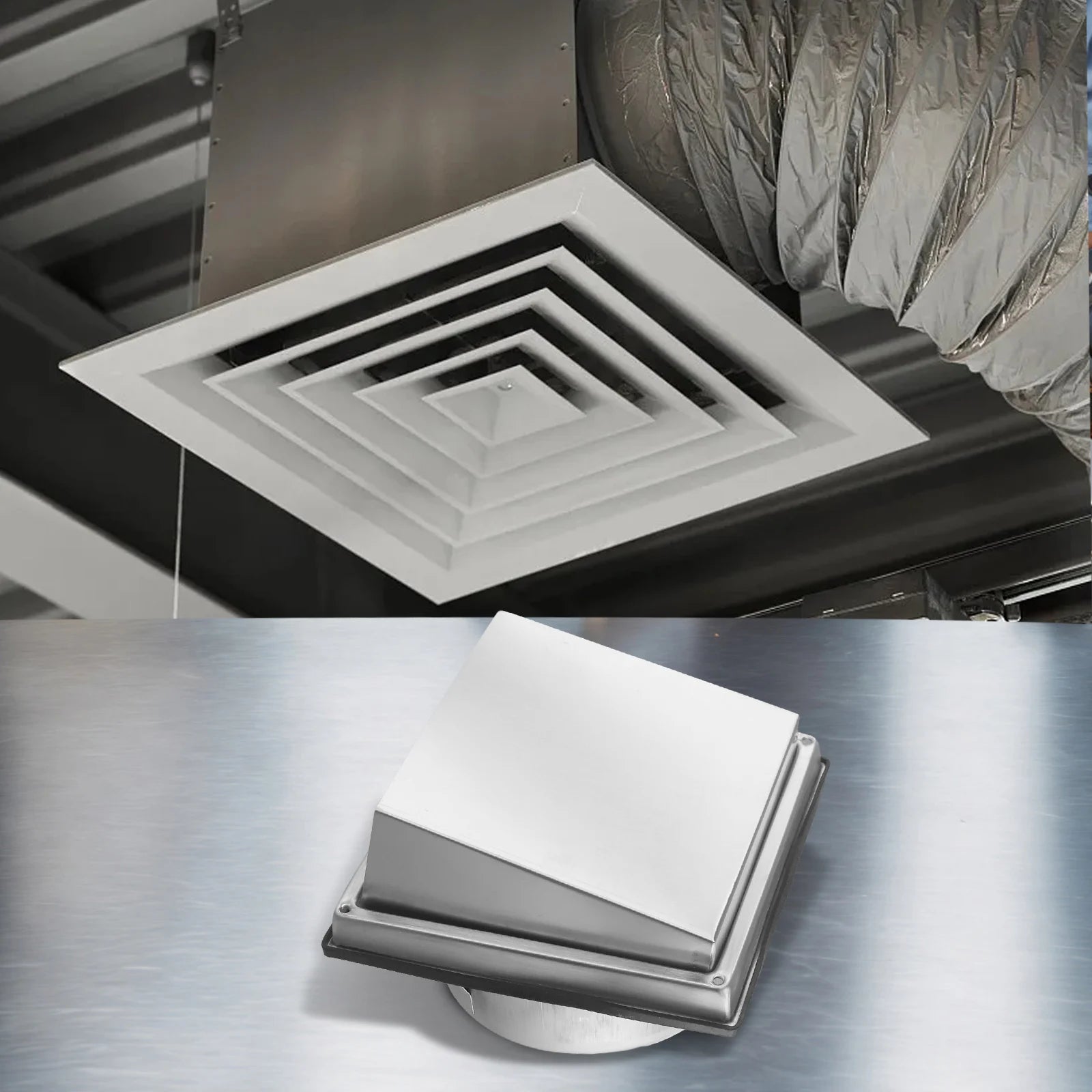 Bathroom Fans Installation Vent Cover Easy Installation Quiet And Comfortable Stainless Steel Anti Biological Technology Oasis Select