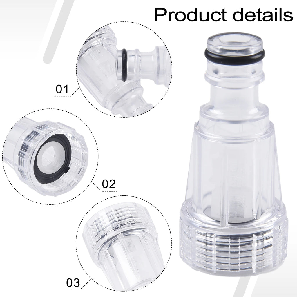 5pcs Car Clean Machine Water Filter High Pressure Washer Connection ﻿for K2-K7 Series Pressure Washers Oasis Select