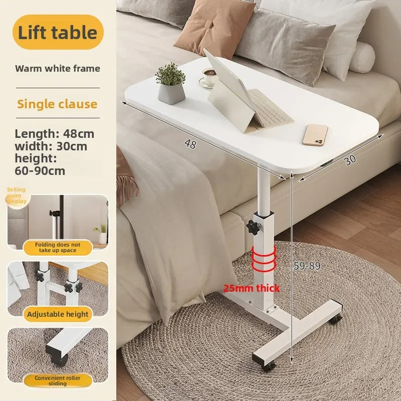 Multi-functional Bedside table removable computer desk bedroom table lifting desk notebook folding table sturdy and durable Oasis Select