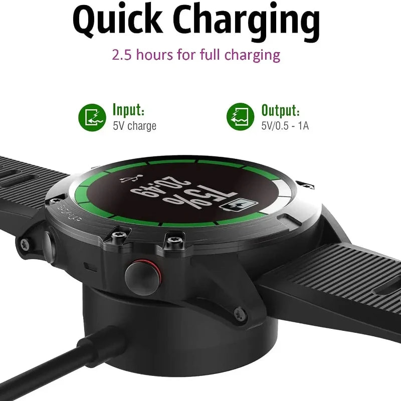 Garmin Charger Dock – Fenix 5 6 7 8, Venu 2, Vivoactive 3 4 Smartwatch Charger Dock Oasis Select