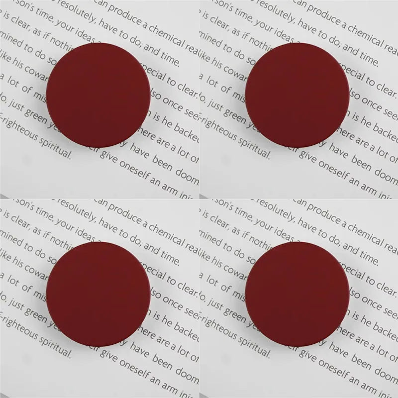 2/4pcs High Quality Phone Talk Grip Stretchable Folding Simple Phone Holder Popular Ins Korean Style Macaron For IPhone Samsung Oasis Select 4pcs red