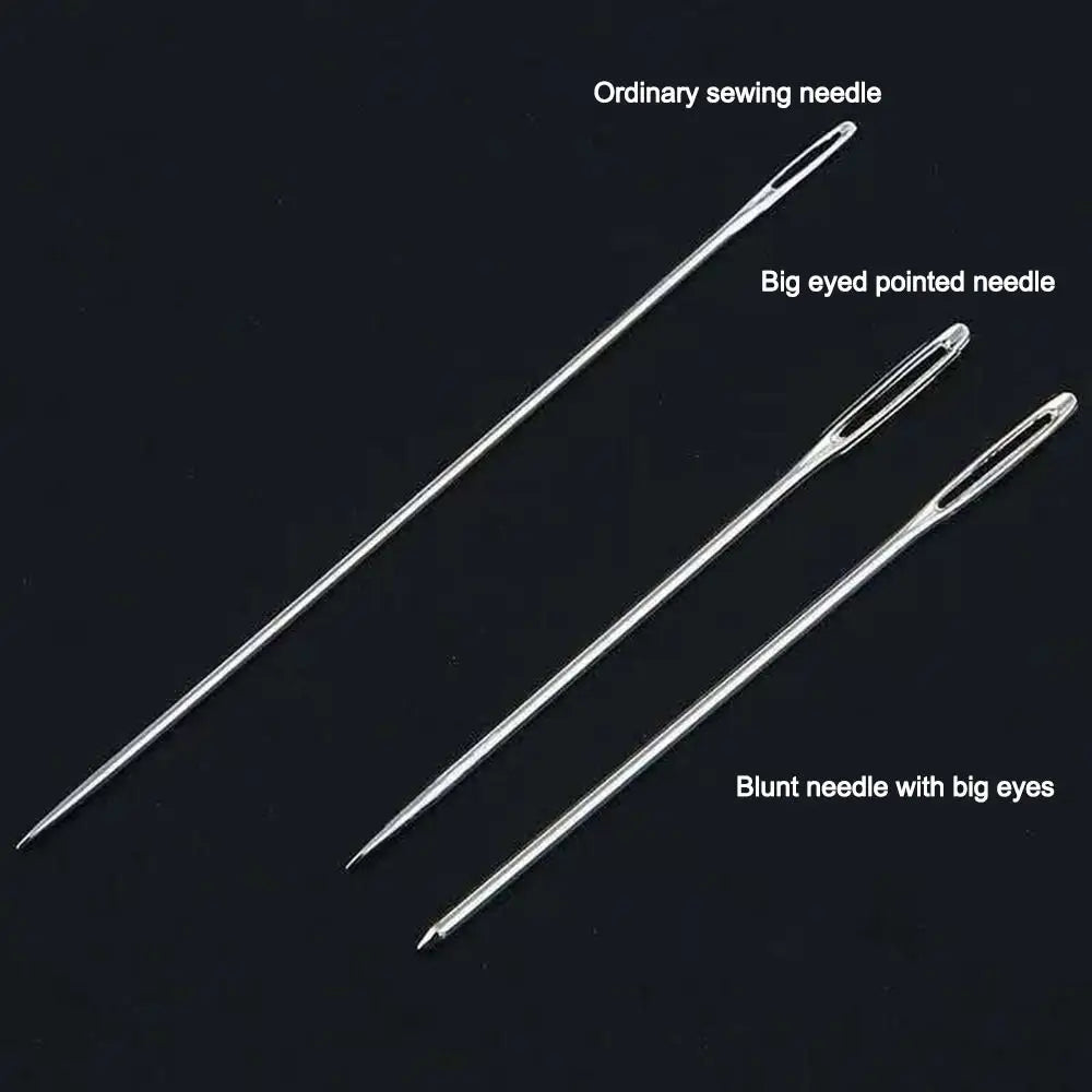 34Pcs/Set Stainless Steel Sewing Kit with Top Needle Easy Sewing Quilt Sewing Needle Needle-Threader DIY Apparel Sewing Supplies Oasis Select