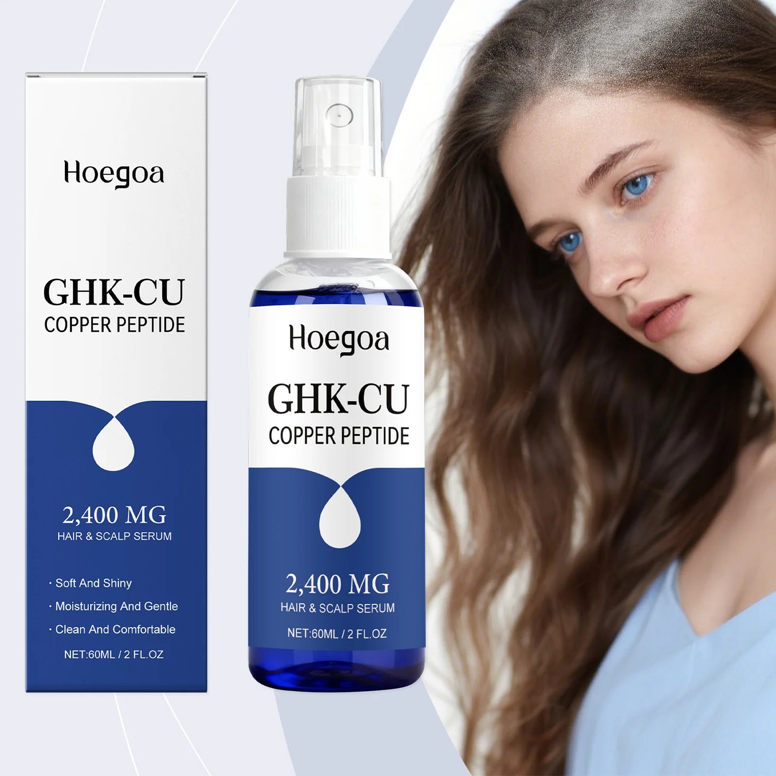 HOEGOA Copper Peptide Hair Growth Serum – Anti Hair Loss Hair Growth Serum Oasis Select