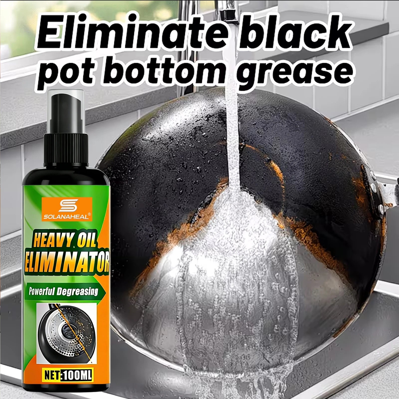 Heavy-Duty Kitchen Degreaser Spray – Fast-Acting Grease Remover