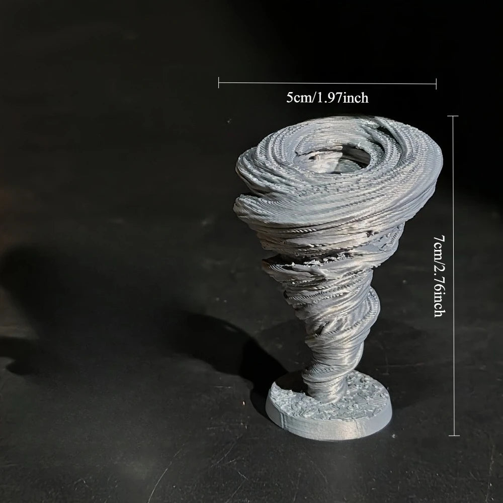 Fantasy RPG Wind Elemental Miniatures Ornaments Cool Vortex Model DIY Paintable Tabletop Games Terrain Mini Dioramas Decoration Oasis Select Tornado Grey
