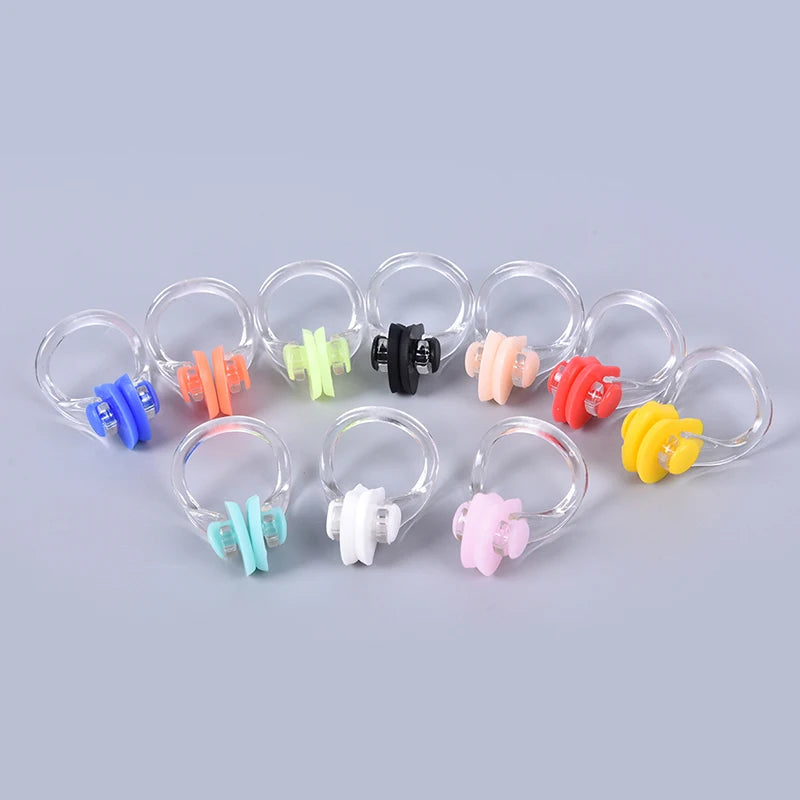 10pcs/lot High Quality Reusable Soft Silicone Swimming Nose Clip Comfortable Diving Surfing Swim Nose Clips For Adults Children Oasis Select 3.5 x 2.5