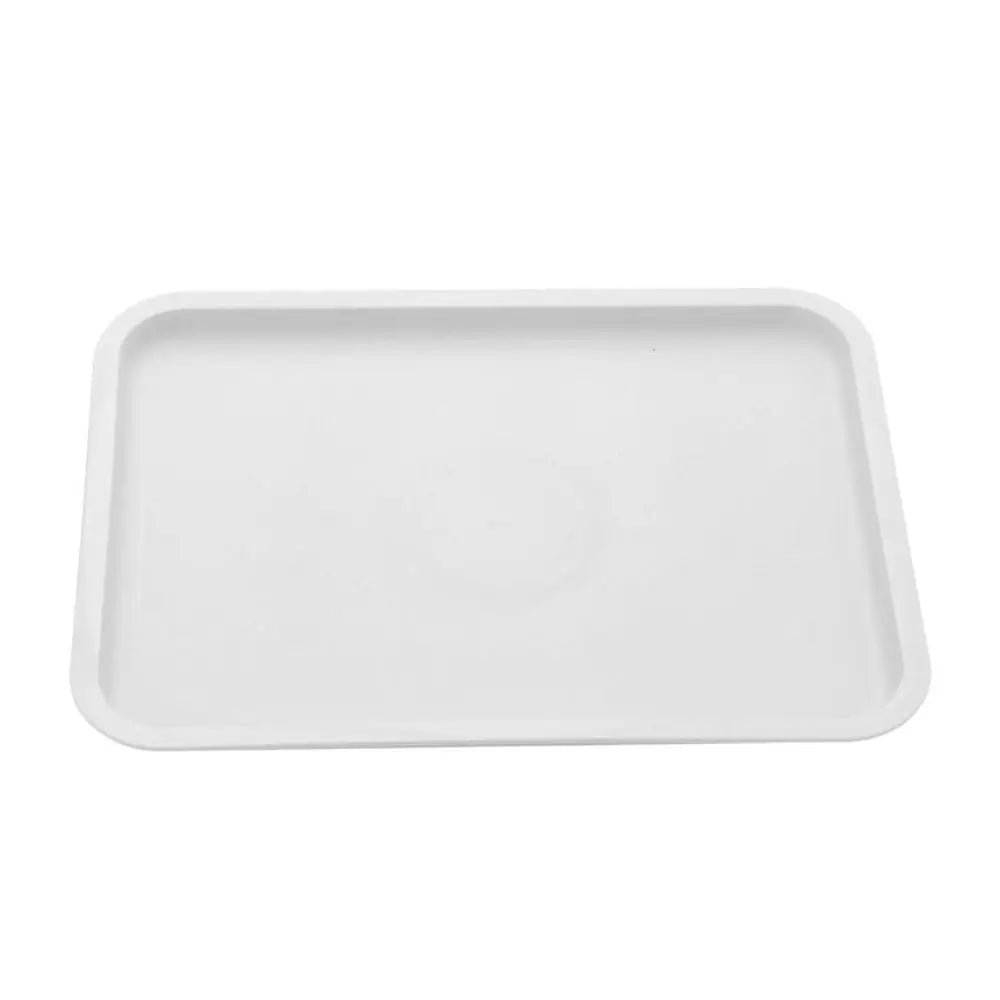 Northern Europe Plastic Storage Tray Multicolor Rectangular Food Bread Pan Hotel Service Tray Dessert Pallet Kitchen Supplies Oasis Select white