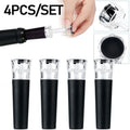 4pc Vacuum Pump Reusable Bottle Cap Stopper Diamond Cut Sealer Airtight Wine Beer Soda Cork Closer Wine Cork Lid Bar Accessories Oasis Select 4pcs