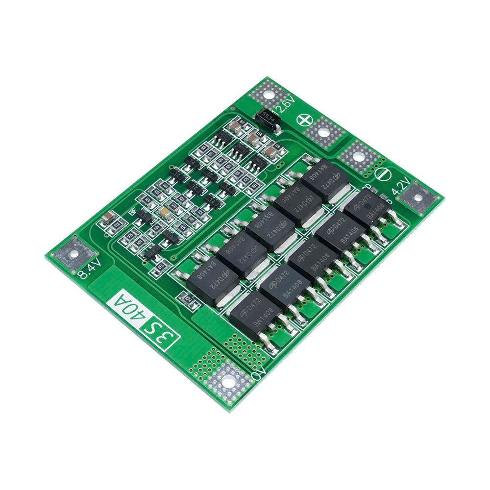 5Pcs 3S 40A Li-ion Lithium Battery Charger Protection Board 18650 BMS Battery Charging Circuit Protection Module Oasis Select