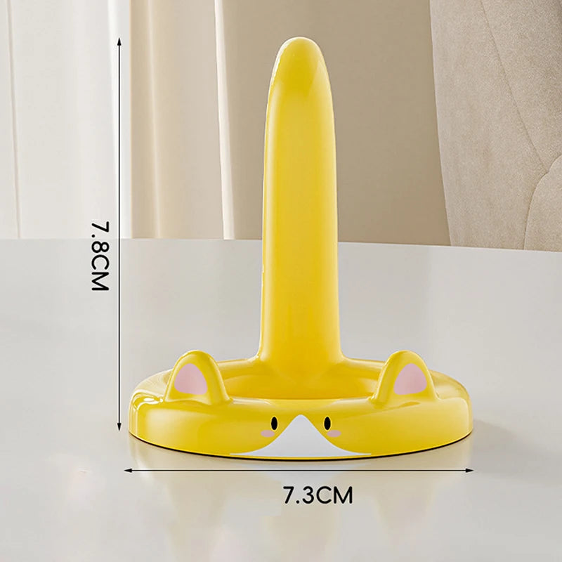 Cute And Sweet Cartoon Cat Mobile Phone Holder, Creative Desktop Mini Mobile Phone Holder, Can Be Used As A Decorative Ornament Oasis Select Yellow