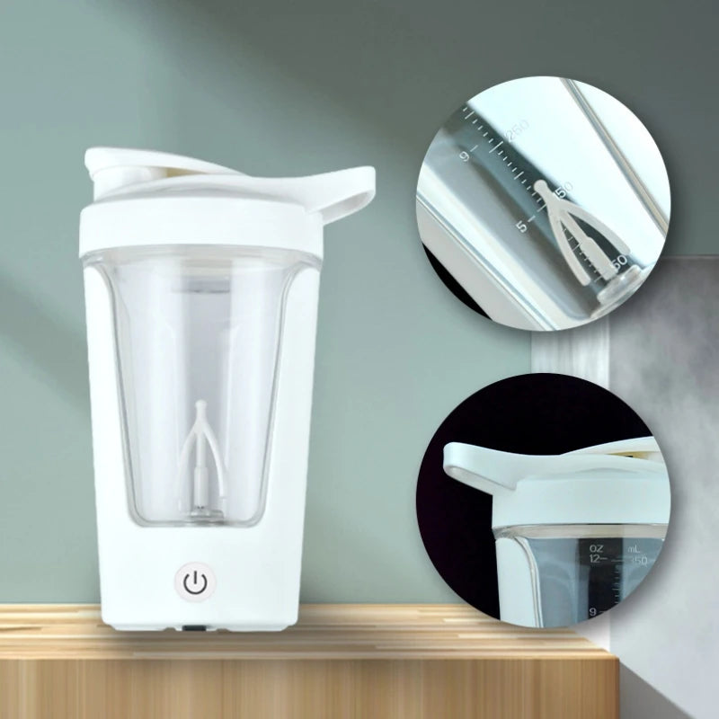 350ML Electric Protein Powder Mixing Cup Automatic Shaker Bottle Mixer Shake Bottle Milk Coffee Blender Kettle fro Gym outdoor Oasis Select