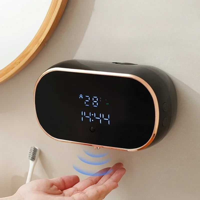 Intelligent Wall Mounted Sensing Soap Dispenser with Non-contact Infrared Bubbles Suitable for For Bathroom Smart Washing Hand Oasis Select