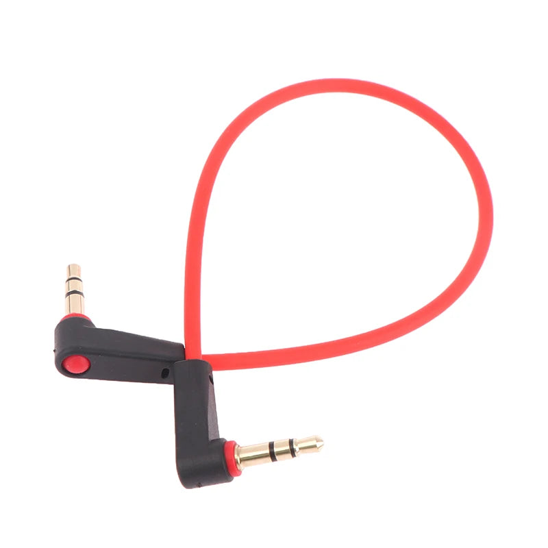 Right Angle 3.5mm Male to Male AUX Stereo Cable – 20cm/30cm