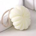 Cute And Soft Pumpkin Bath Ball Rubbing Bath Flower Oasis Select WHITE