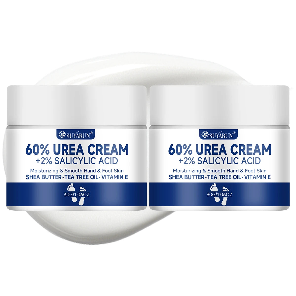 SUYARUN 60% Urea Foot Cream – Cracked Heel Moisturizer Combo Urea Foot Cream Oasis Select 30g-2