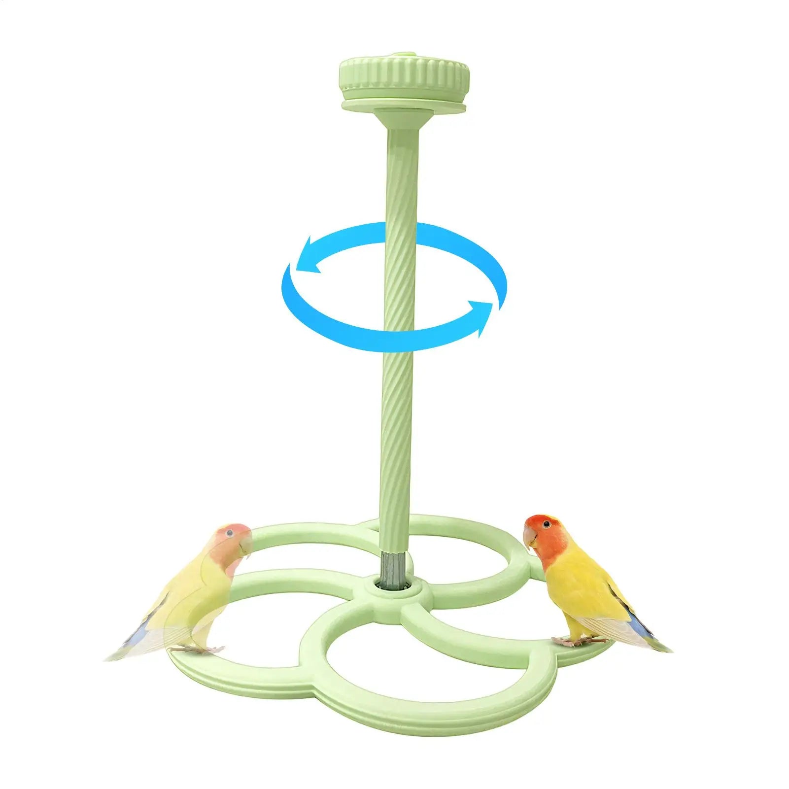 Bird Cage Perch Interactive Parrot Rotating Windmill Toy Bird Cage Toy For Parrots Rotating Dispenser For Mental Entertainment Oasis Select