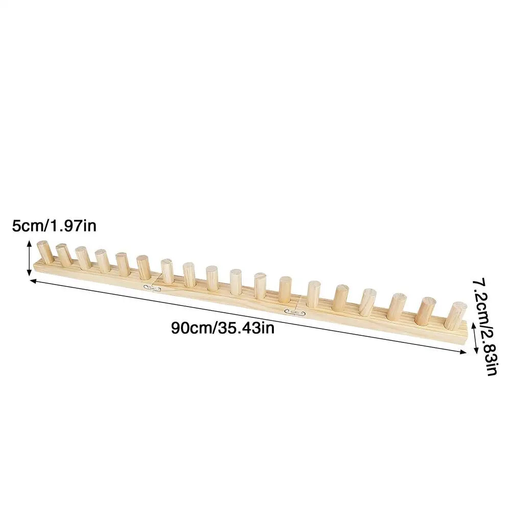 Knitting Loom 35 Inch Wood Chunky Yarn Loom Thick Yarn Weaving Tool for Kids Adults Beginners Couch Sofa Living Room Home Decor Oasis Select Others