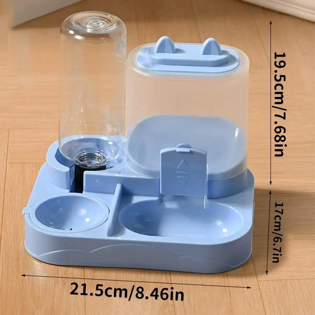 All-in-One Cat Feeder & Water Dispenser | Dual Bowl, 4 Colors Pet Feeder Dispenser Oasis Select