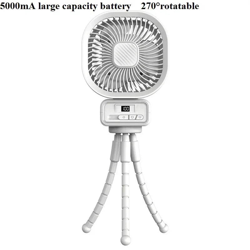 URGGU 5000mAh Portable Octopus Fan – Stroller, Camping & Desk