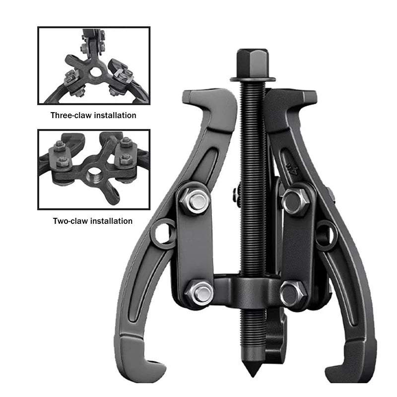 Gear Puller 3/4/6/8/10 Inch 3 Jaw Reversible Pulley Remover Tool Bearing Flywheel Removal Kit Heavy Duty Professional Grade Oasis Select