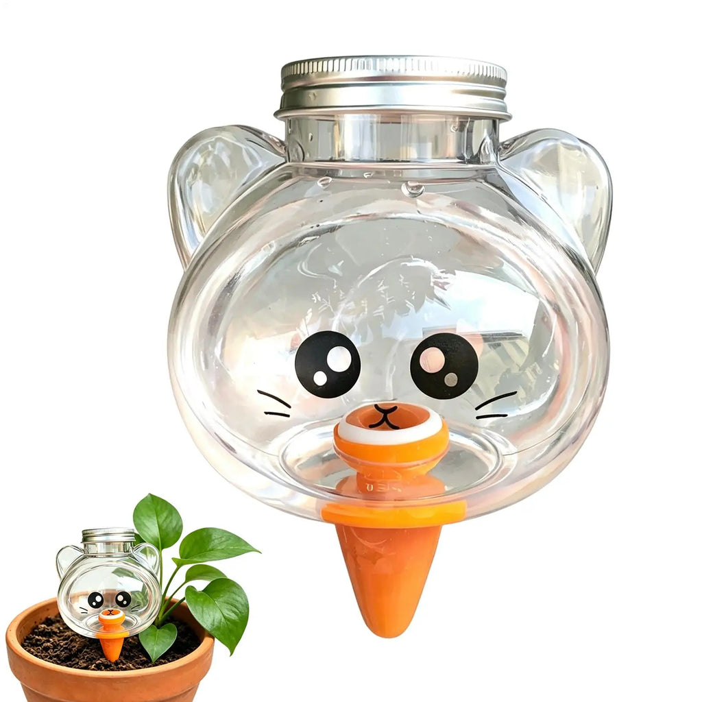 500ml Cat Self-Watering Globe | Drip Spike for Potted Plants