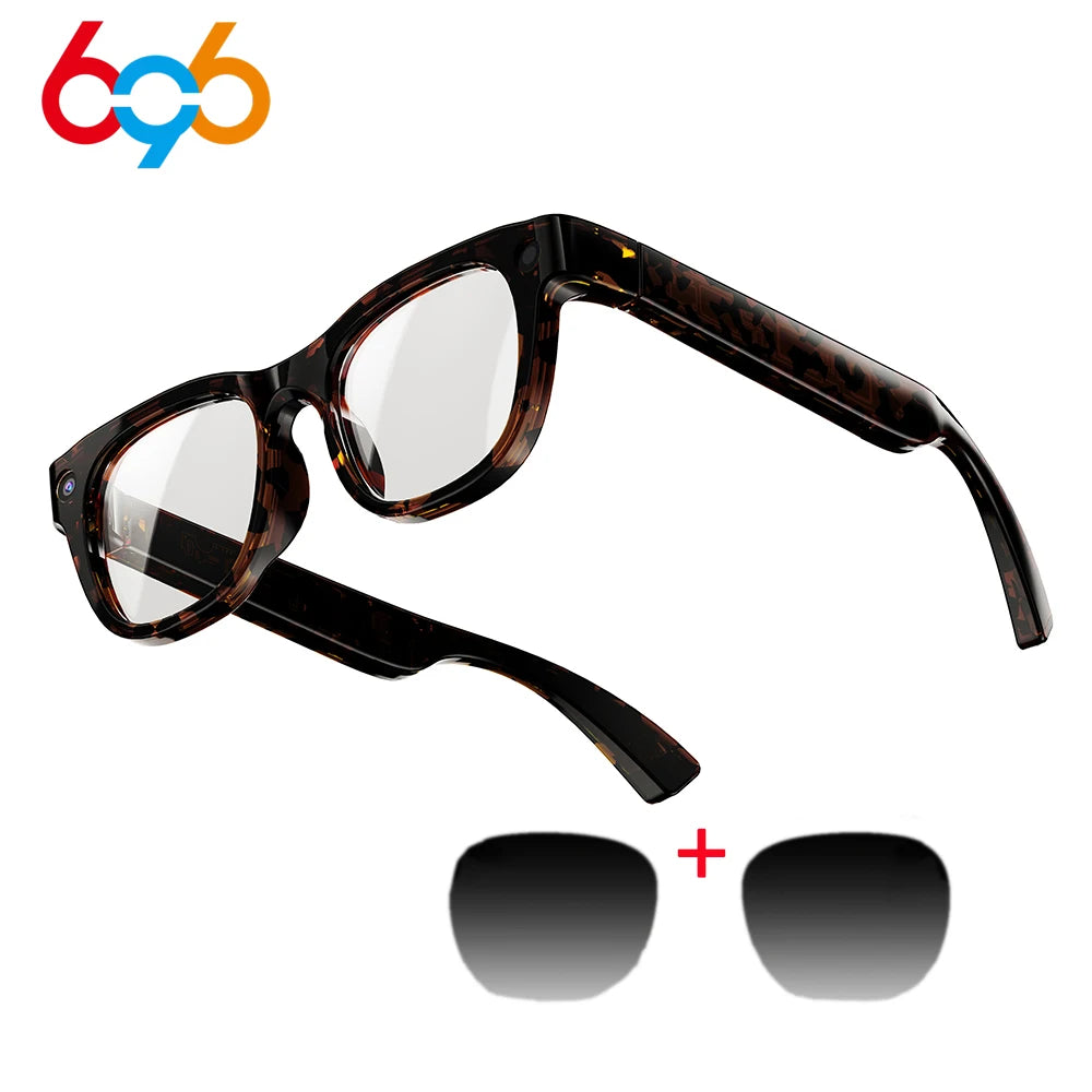 Fashion AI Intelligent Shooting Glasses 13MP HD Camera 1080P/30FPS Recording Dialogue Translation Blue Tooth Smart Glasses Oasis Select TS
