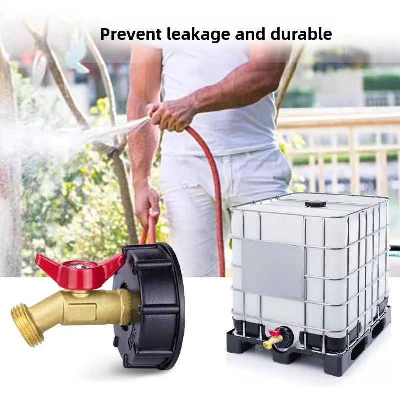 IBC Tote Tank Adapter Male Thread Drain Hose Connector Faucet Tap Valve Fitting Part Tank Faucet Adapter Oasis Select