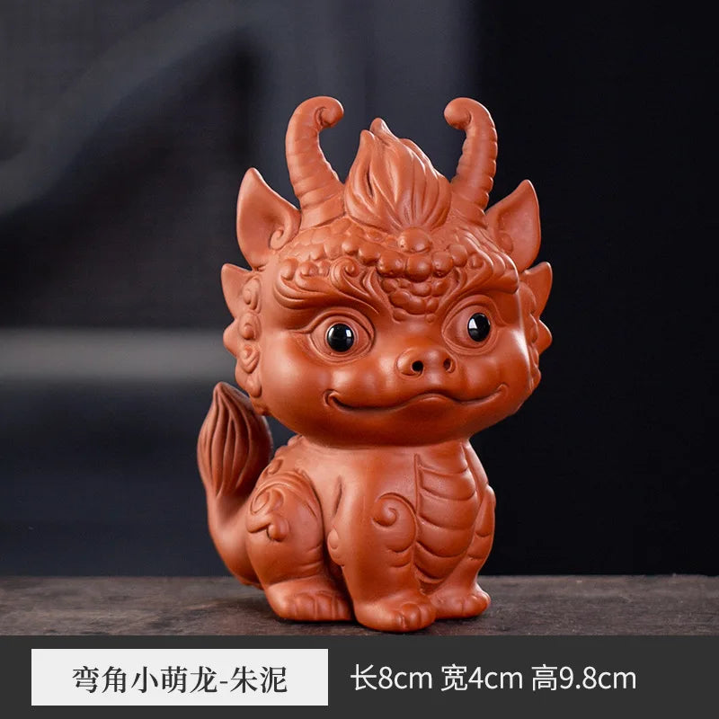 Lucky Purple Clay Cute Pixiu Tea Pet Ornament Premium Nurturable
