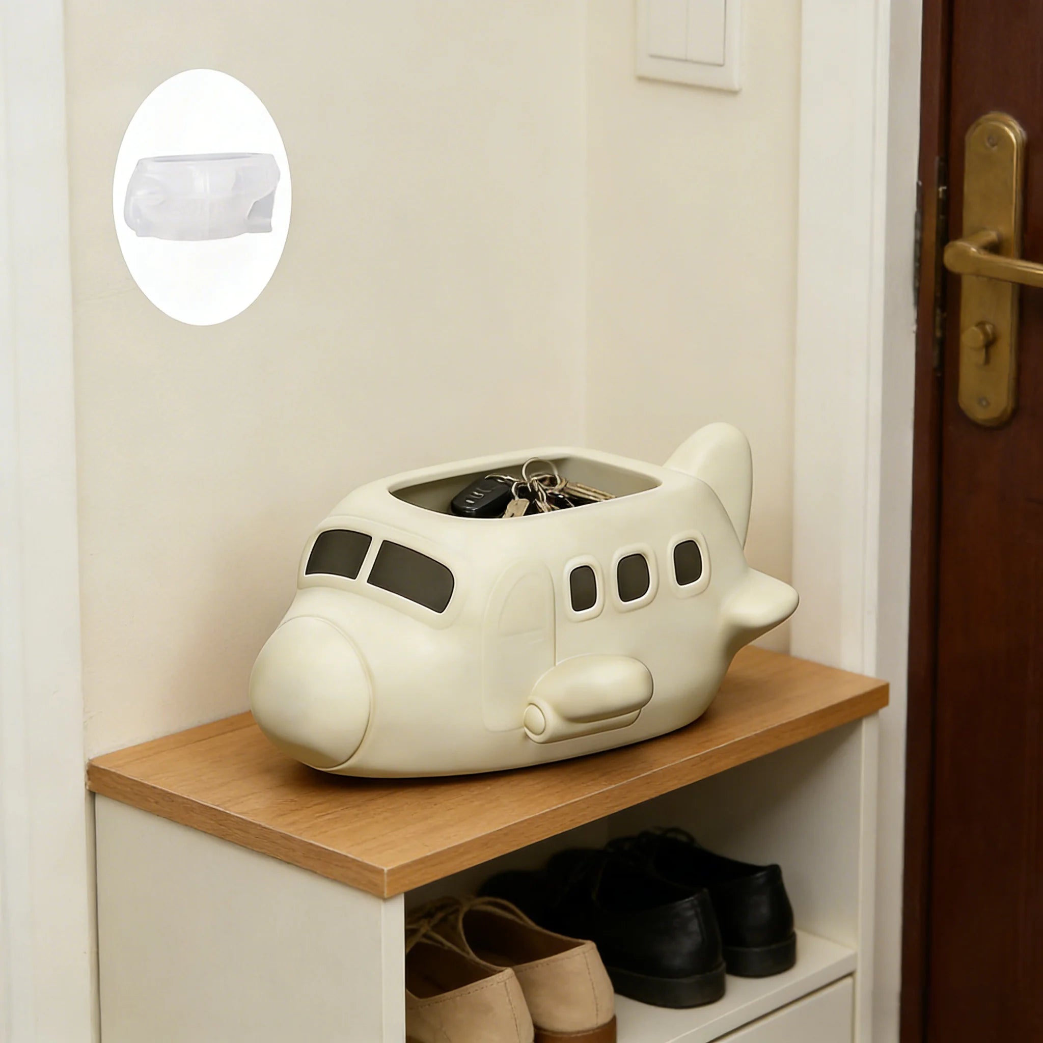 Cute Airplane Silicone Mold for Planter, Gypsum Cement Craft Mold, Home Garden Desktop Decor, Candle/Soap Making Tool Oasis Select