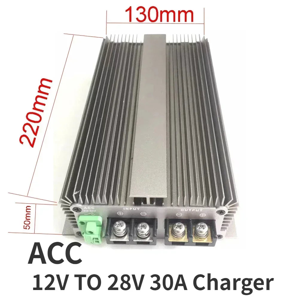 Battery Charger 12V to 24V Step Up Converter 3A-100A For 28V Lead Acid Battery and 29.2V LiFePO4 Auxiliary Battery Oasis Select 12V-28V 30A Charger