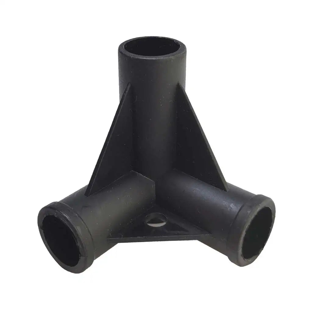 4Pcs19/22mm Heavy-Duty Plastic 3-Way Tee Connector Tent Pole Repair Tee Joint Connector for Tents Pipes Camping cots Canopy Oasis Select