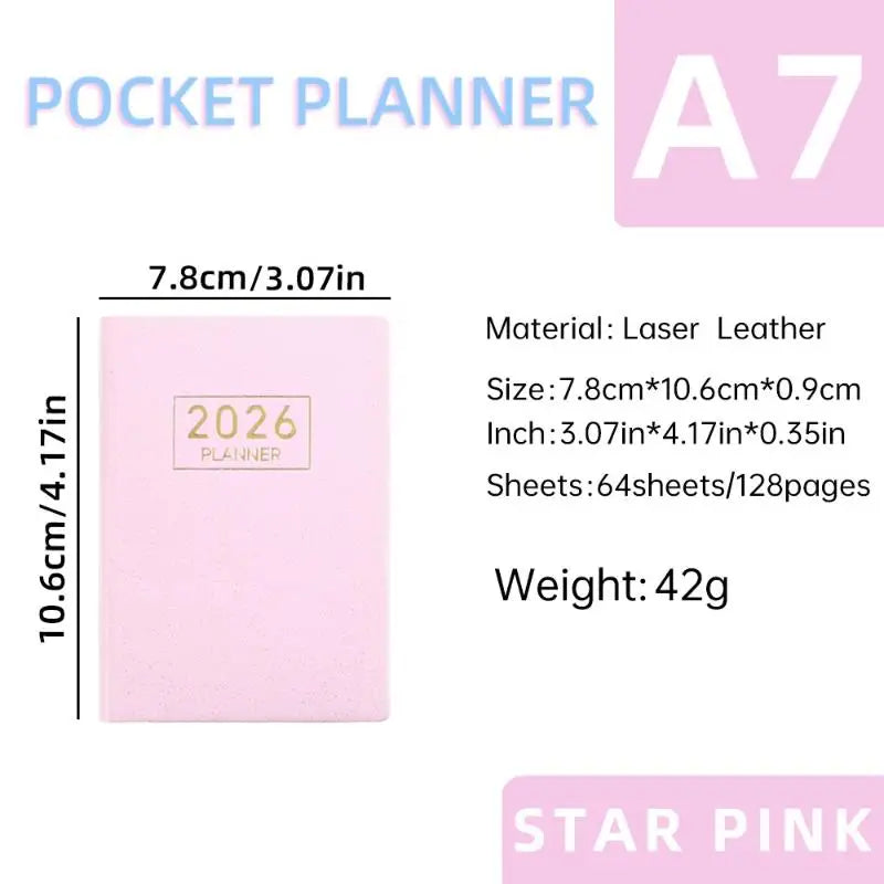 2026 Mini Pocket Planner Calendar To Do List Daily Task Checklist Planner For Home School Office Pocket Planner Calendar Oasis Select A2