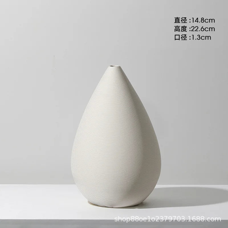 Ceramic Vase Decoration Advanced Sense Flower Arrangement Ins Wind Wine Cabinet Home Decoration Oasis Select R