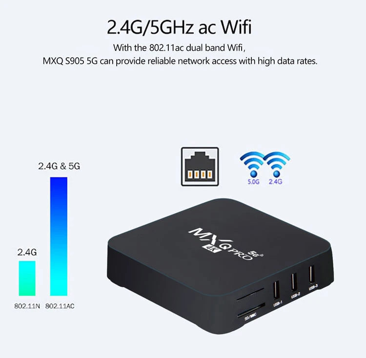 2026 New Smart TV Box Android 14 WiFi 6 BT 5.4 Dual UI Interface 4K Ultra HD Smart Media Player EU plug Oasis Select